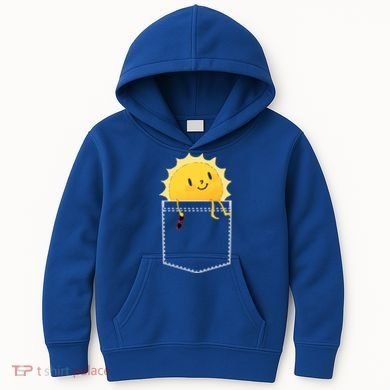 Cool Sunshine Sunny Pocket Design Kids Hoodie