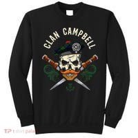 Campbell Surname Scottish Clan Skull Tam Dirks Tartan Badge Sweatshirt thumb 0