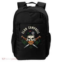 Campbell Surname Scottish Clan Skull Tam Dirks Tartan Badge Backpack thumb 0