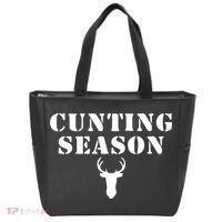 Cunting Season Shirt Funny Hunting Deer Season Tote Bag thumb 0