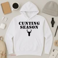 Cunting Season Shirt Funny Hunting Deer Season Hoodie thumb 3