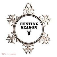 Cunting Season Shirt Funny Hunting Deer Season Ornament thumb 0