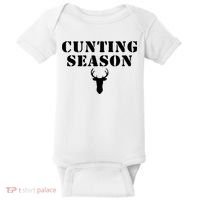 Cunting Season Shirt Funny Hunting Deer Season Baby Bodysuit thumb 0