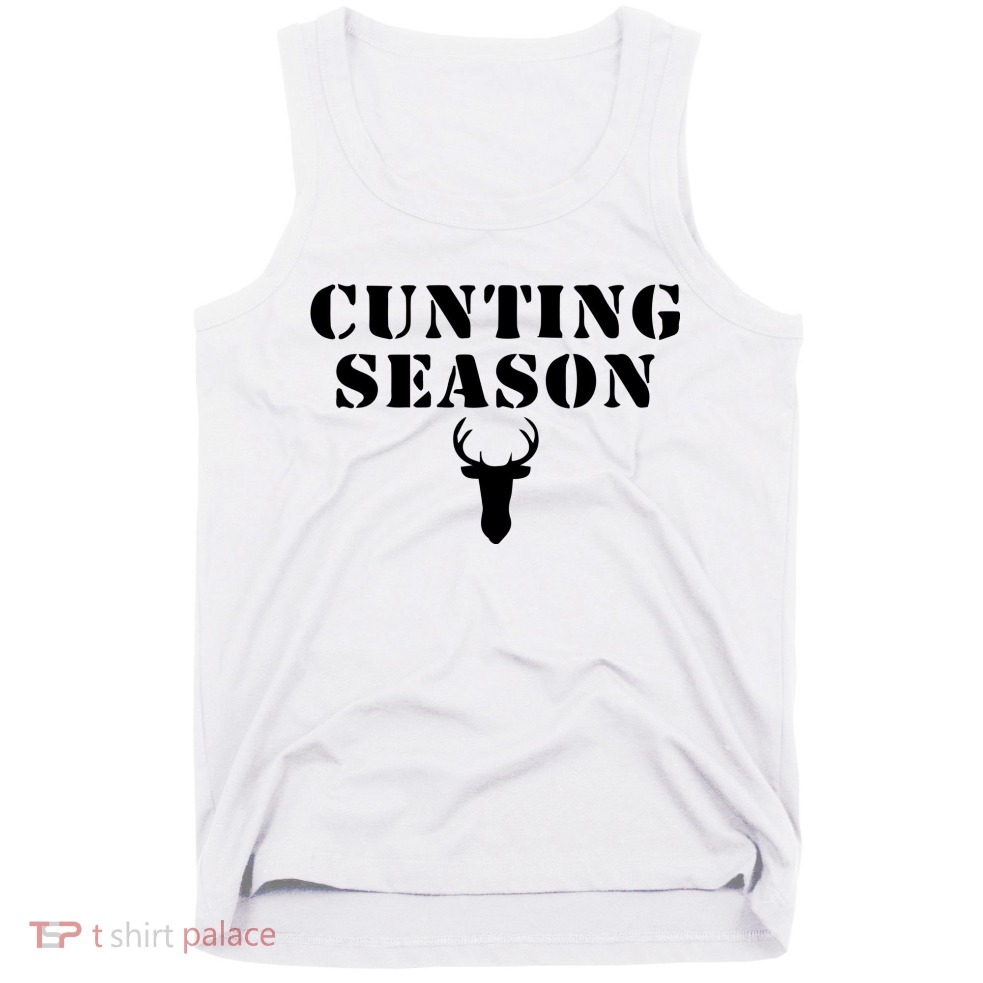 Cunting Season Shirt Funny Hunting Deer Season Tank Top