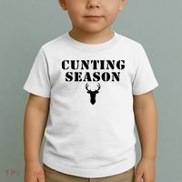 Cunting Season Shirt Funny Hunting Deer Season Toddler T-Shirt thumb 2