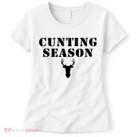 Cunting Season Shirt Funny Hunting Deer Season Women's T-Shirt thumb 0