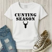 Cunting Season Shirt Funny Hunting Deer Season Women's T-Shirt thumb 3