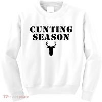 Cunting Season Shirt Funny Hunting Deer Season Kids Sweatshirt thumb 0