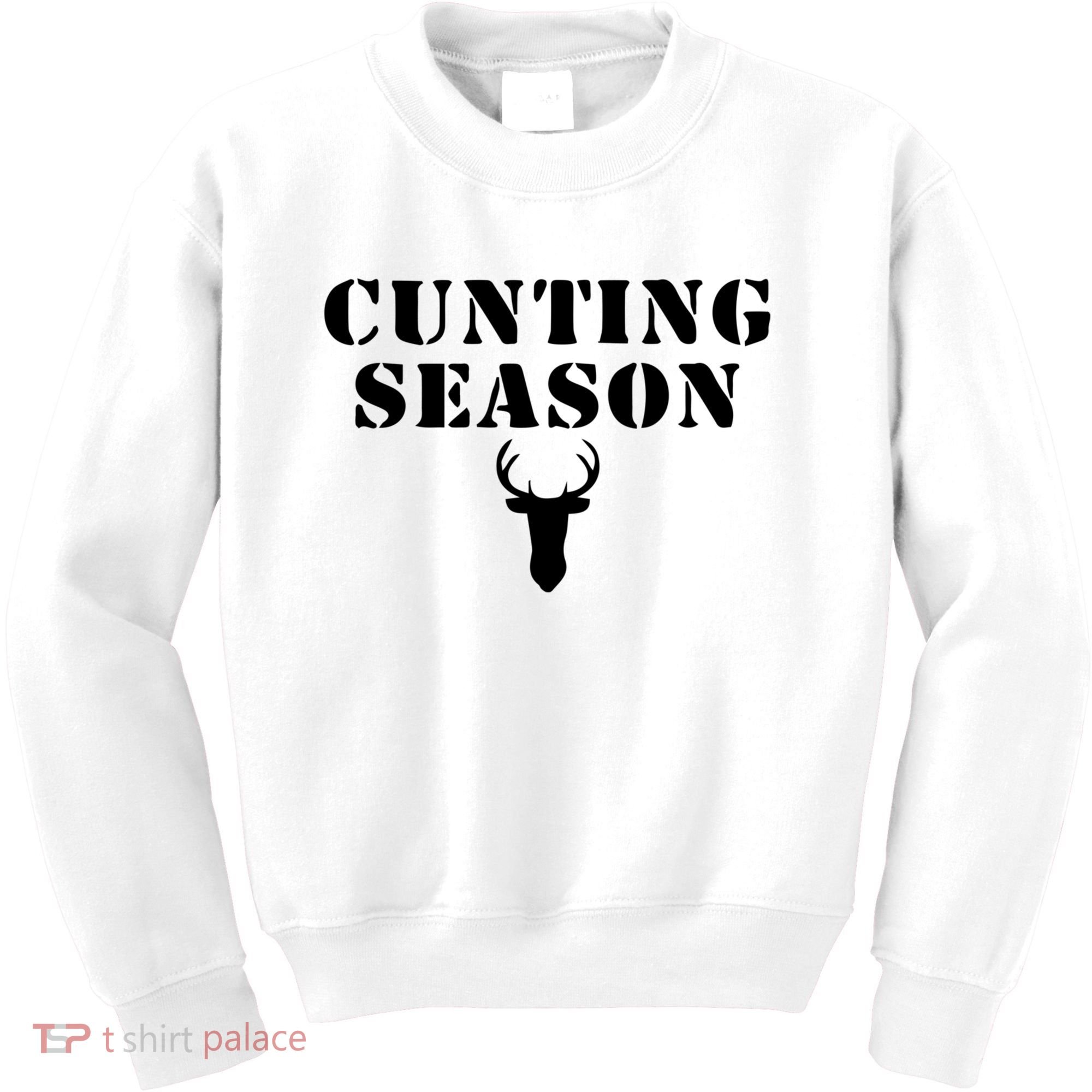 Cunting Season Shirt Funny Hunting Deer Season Kids Sweatshirt