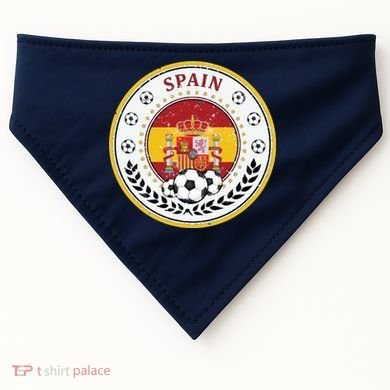 Cool Spain Soccer Logo USA-Made Doggie Bandana