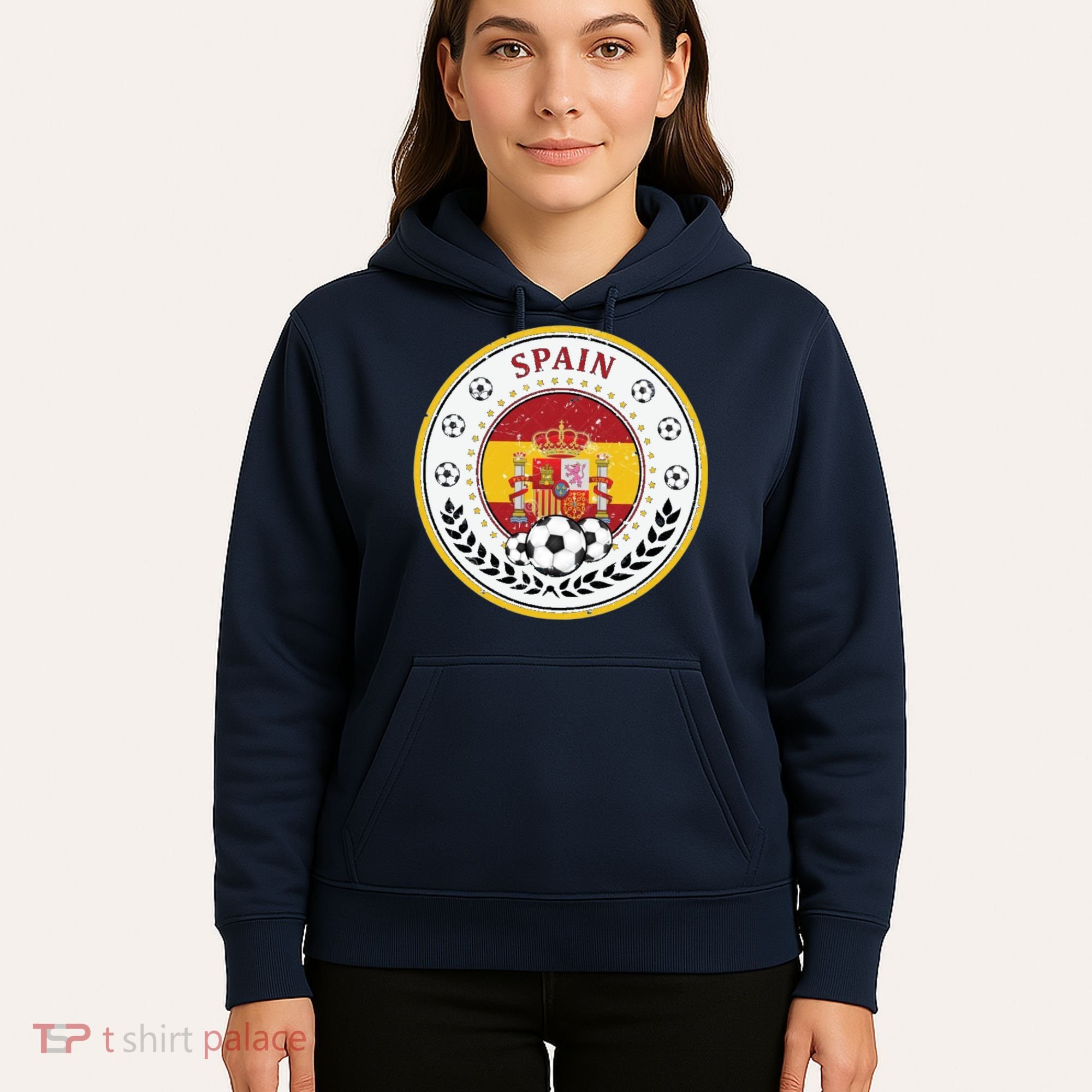 Cool Spain Soccer Logo Hoodie