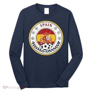 Cool Spain Soccer Logo Long Sleeve Shirt
