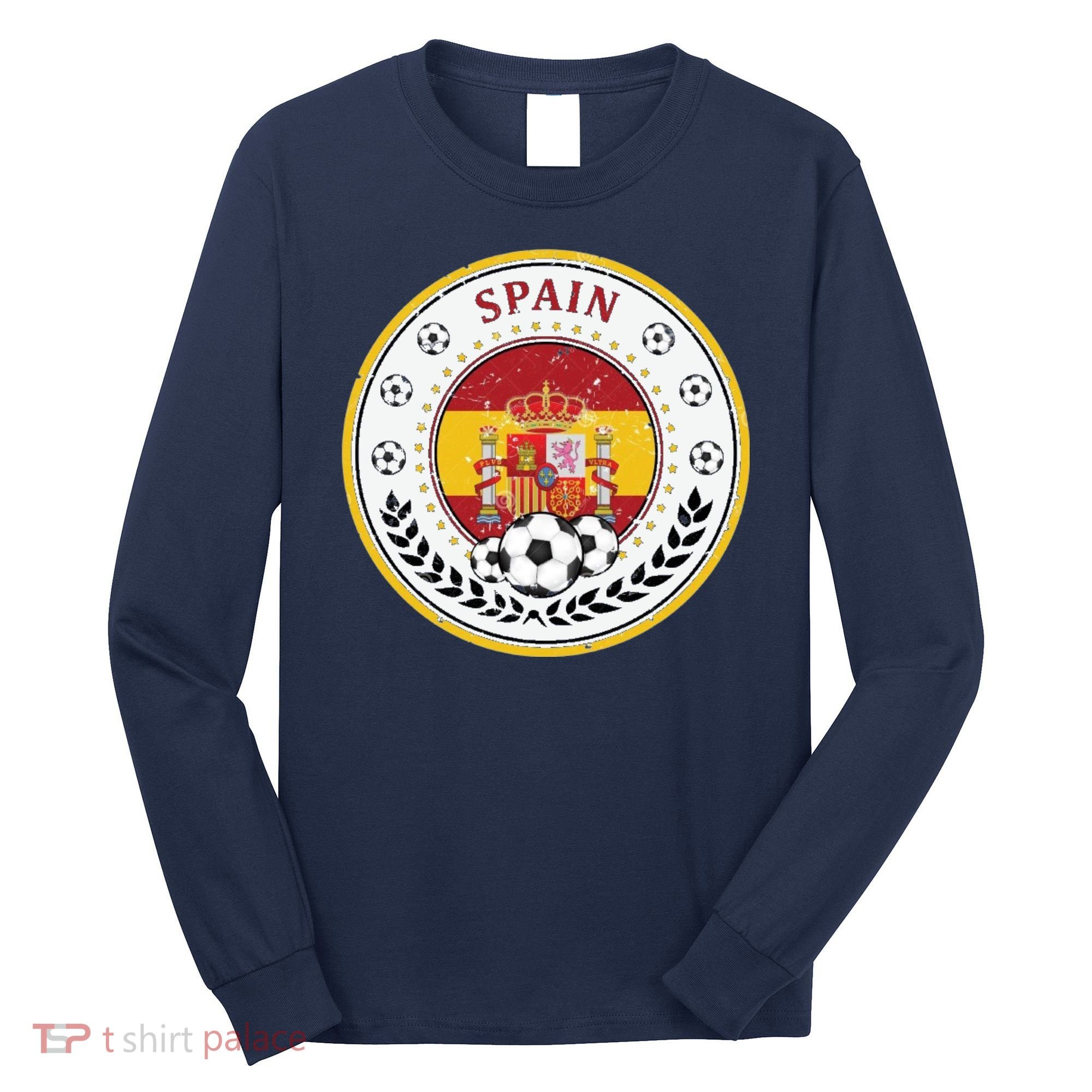 Cool Spain Soccer Logo Long Sleeve Shirt