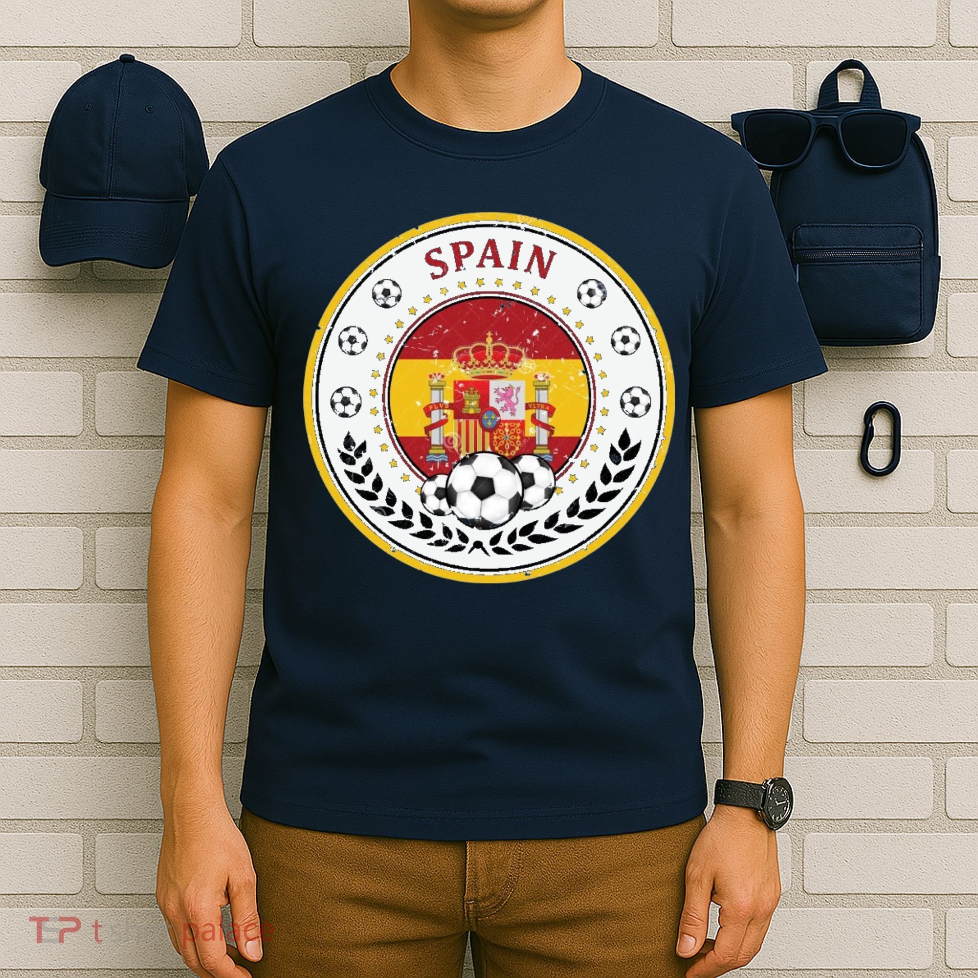Cool Spain Soccer Logo T-Shirt