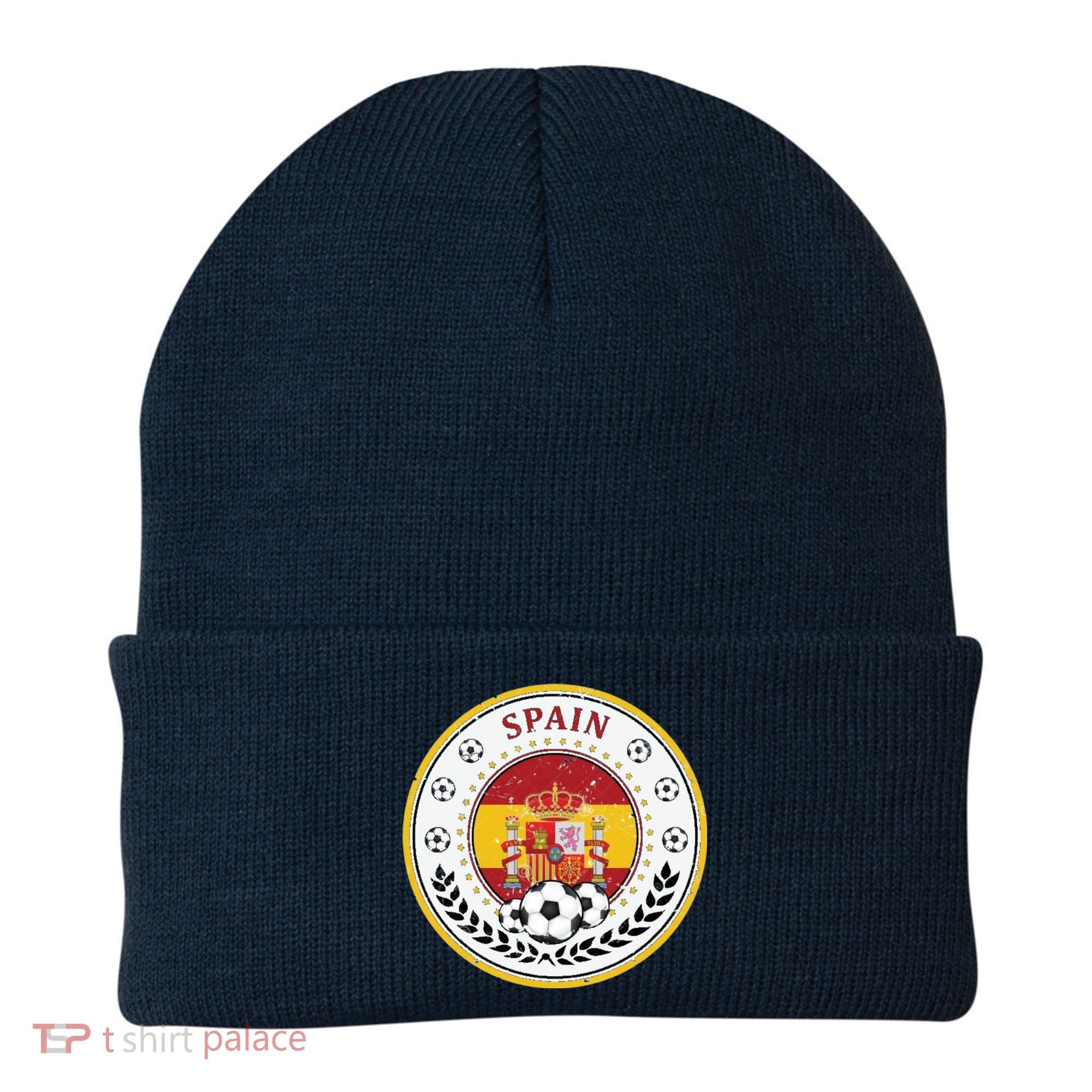 Cool Spain Soccer Logo Beanie