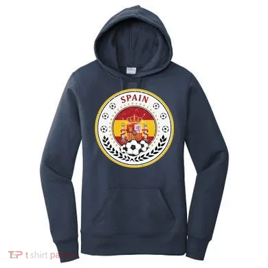 Cool Spain Soccer Logo Women's Hoodie