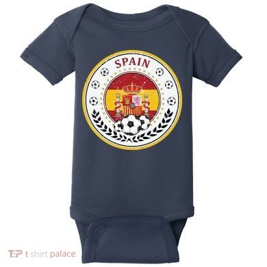 Cool Spain Soccer Logo Baby Bodysuit