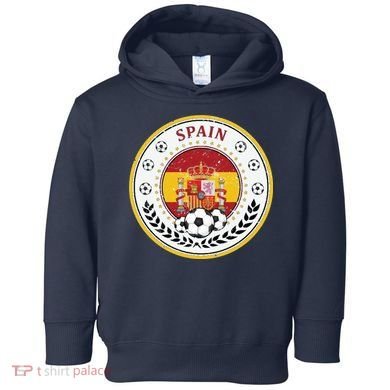 Cool Spain Soccer Logo Toddler Hoodie