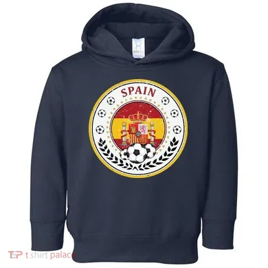 Cool Spain Soccer Logo Toddler Hoodie