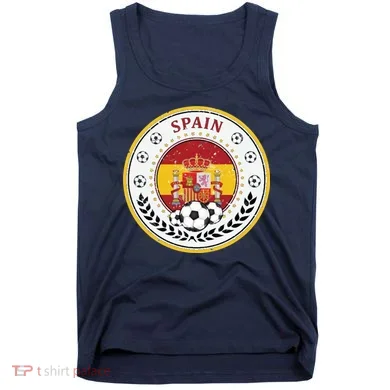 Cool Spain Soccer Logo Tank Top