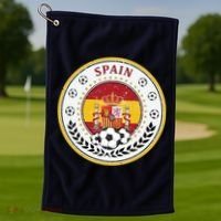 Cool Spain Soccer Logo Golf Towel thumb 1