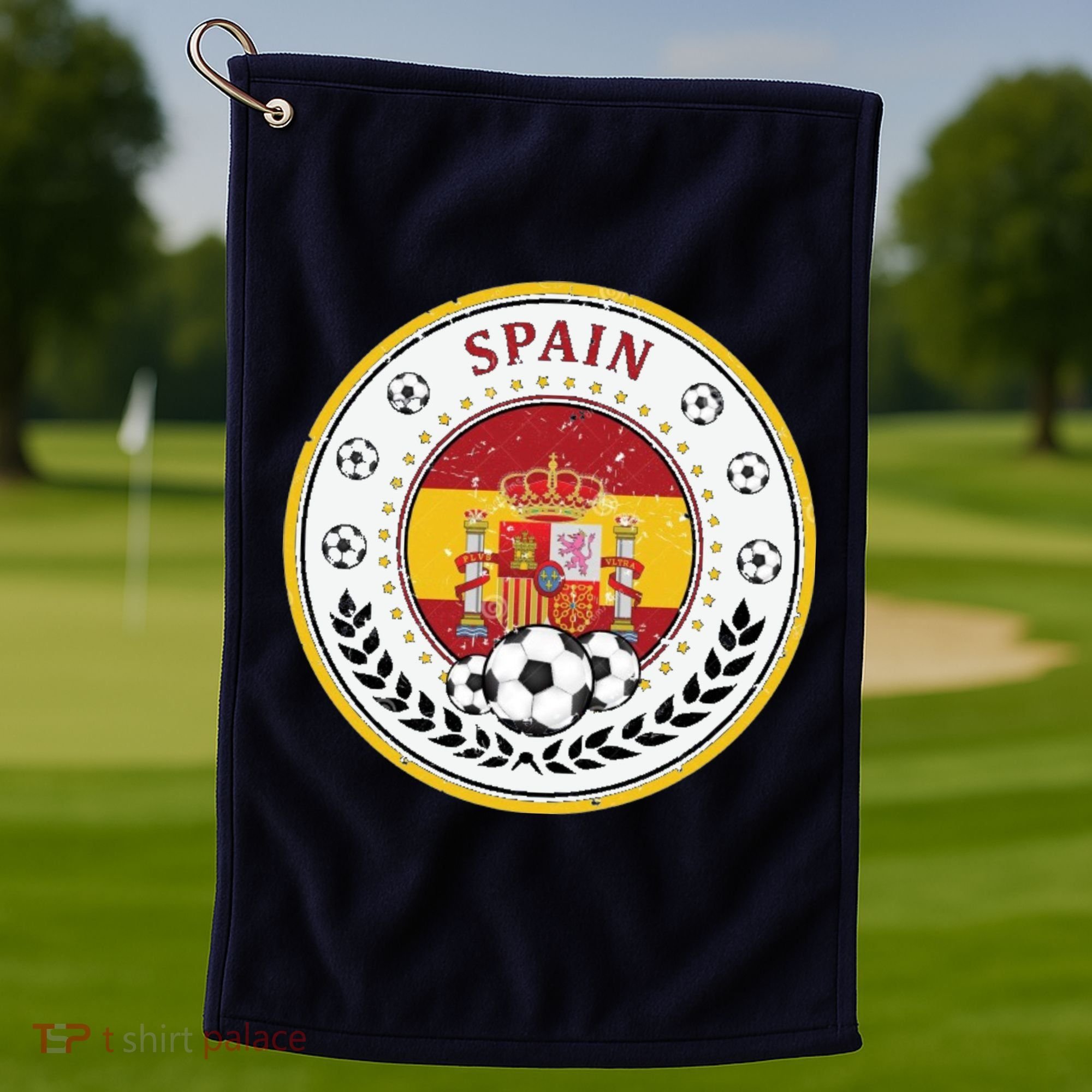 Cool Spain Soccer Logo Golf Towel