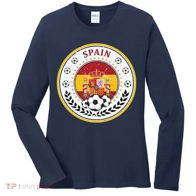 Cool Spain Soccer Logo Women's Long Sleeve Shirt