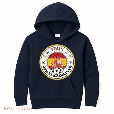 Cool Spain Soccer Logo Kids Hoodie