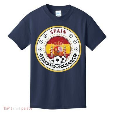 Cool Spain Soccer Logo Kids T-Shirt