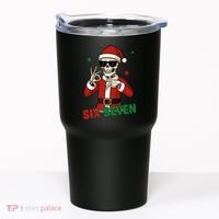 Christmas Six Seven Skeleton Santa 67 Meme Xmas Tumbler thumb 0
