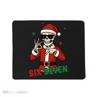 Christmas Six Seven Skeleton Santa 67 Meme Xmas Mousepad thumb 0