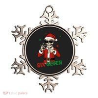 Christmas Six Seven Skeleton Santa 67 Meme Xmas Ornament thumb 0