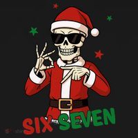 Christmas Six Seven Skeleton Santa 67 Meme Xmas Women's Tank Top thumb 5