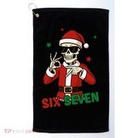 Christmas Six Seven Skeleton Santa 67 Meme Xmas Golf Towel thumb 0