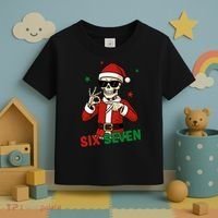 Christmas Six Seven Skeleton Santa 67 Meme Xmas Toddler T-Shirt thumb 3