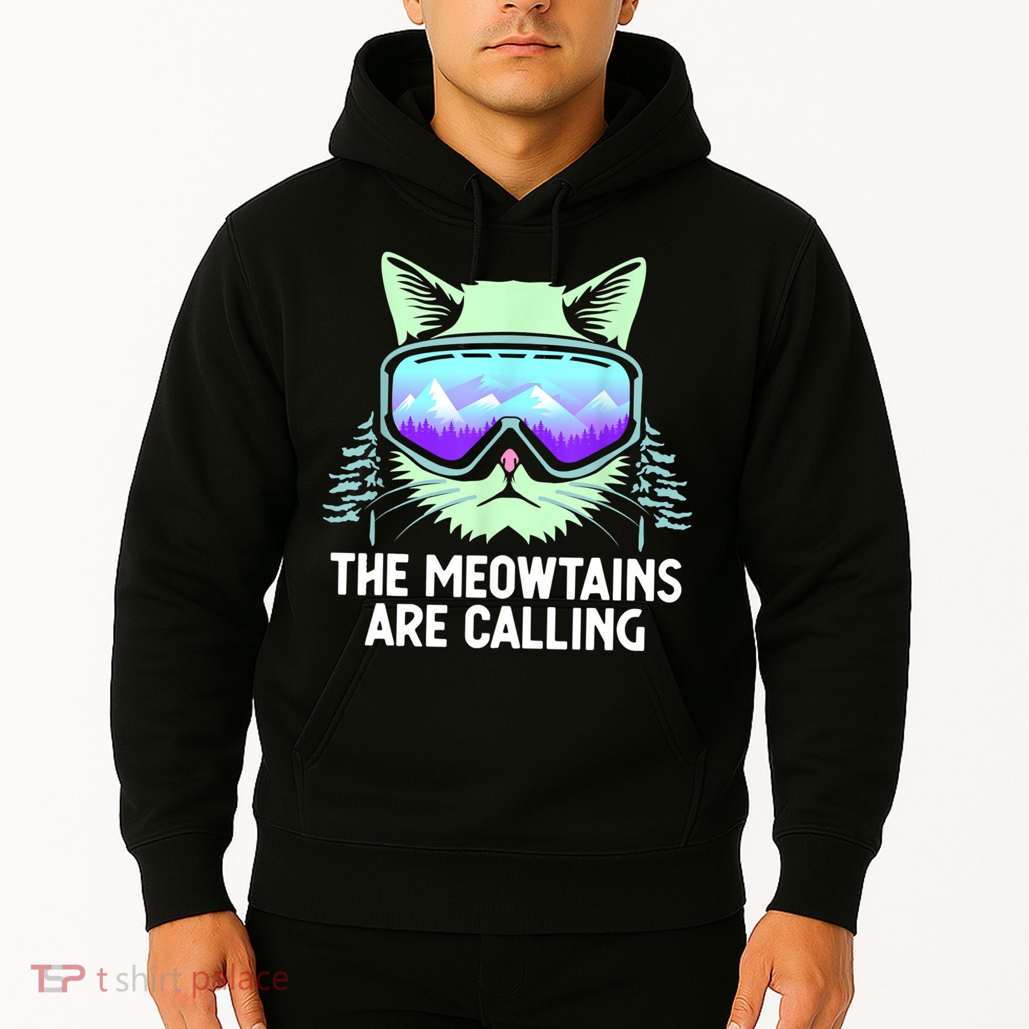 Cool Snowboard Ski Lover Mountain Skier Hoodie