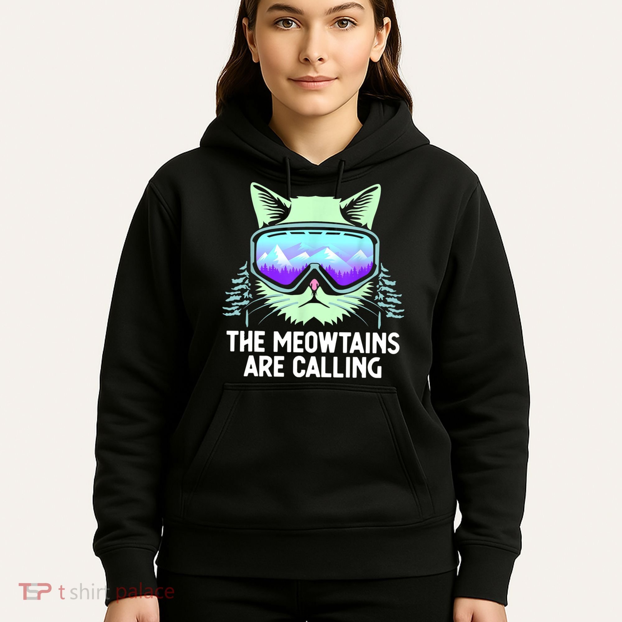 Cool Snowboard Ski Lover Mountain Skier Hoodie