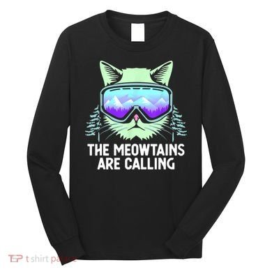 Cool Snowboard Ski Lover Mountain Skier Long Sleeve Shirt