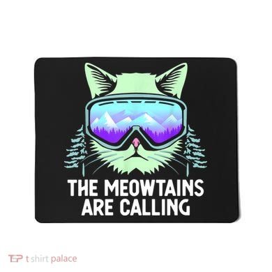 Cool Snowboard Ski Lover Mountain Skier Mousepad