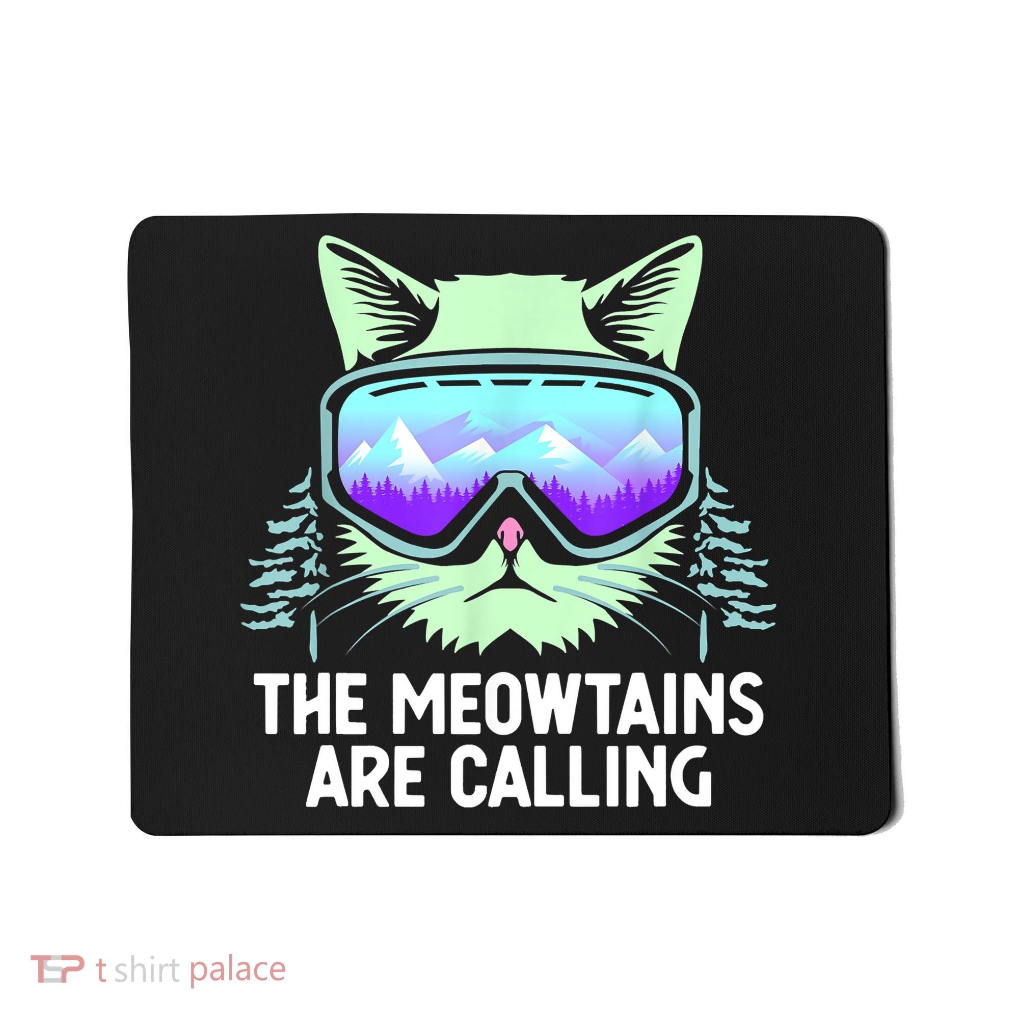 Cool Snowboard Ski Lover Mountain Skier Mousepad