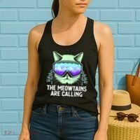 Cool Snowboard Ski Lover Mountain Skier Women's Tank Top thumb 2