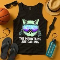 Cool Snowboard Ski Lover Mountain Skier Tank Top thumb 4