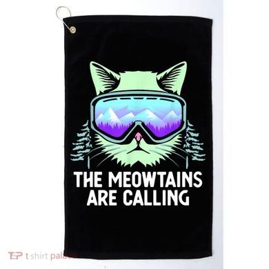 Cool Snowboard Ski Lover Mountain Skier Golf Towel