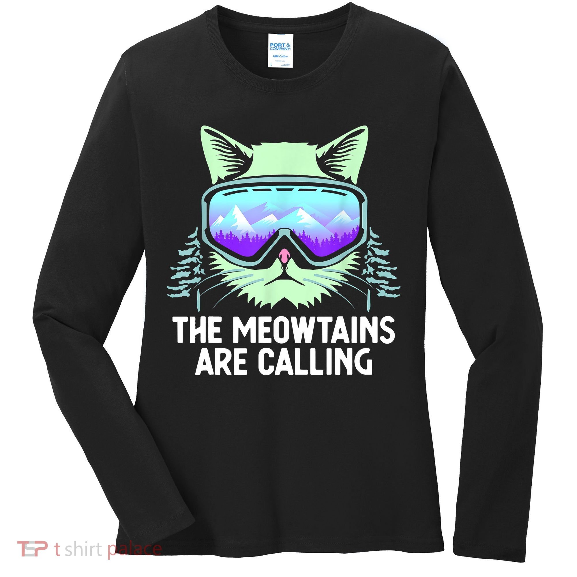 Cool Snowboard Ski Lover Mountain Skier Women's Long Sleeve Shirt
