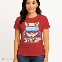 Cool Snowboard Ski Lover Mountain Skier Women's T-Shirt thumb 4