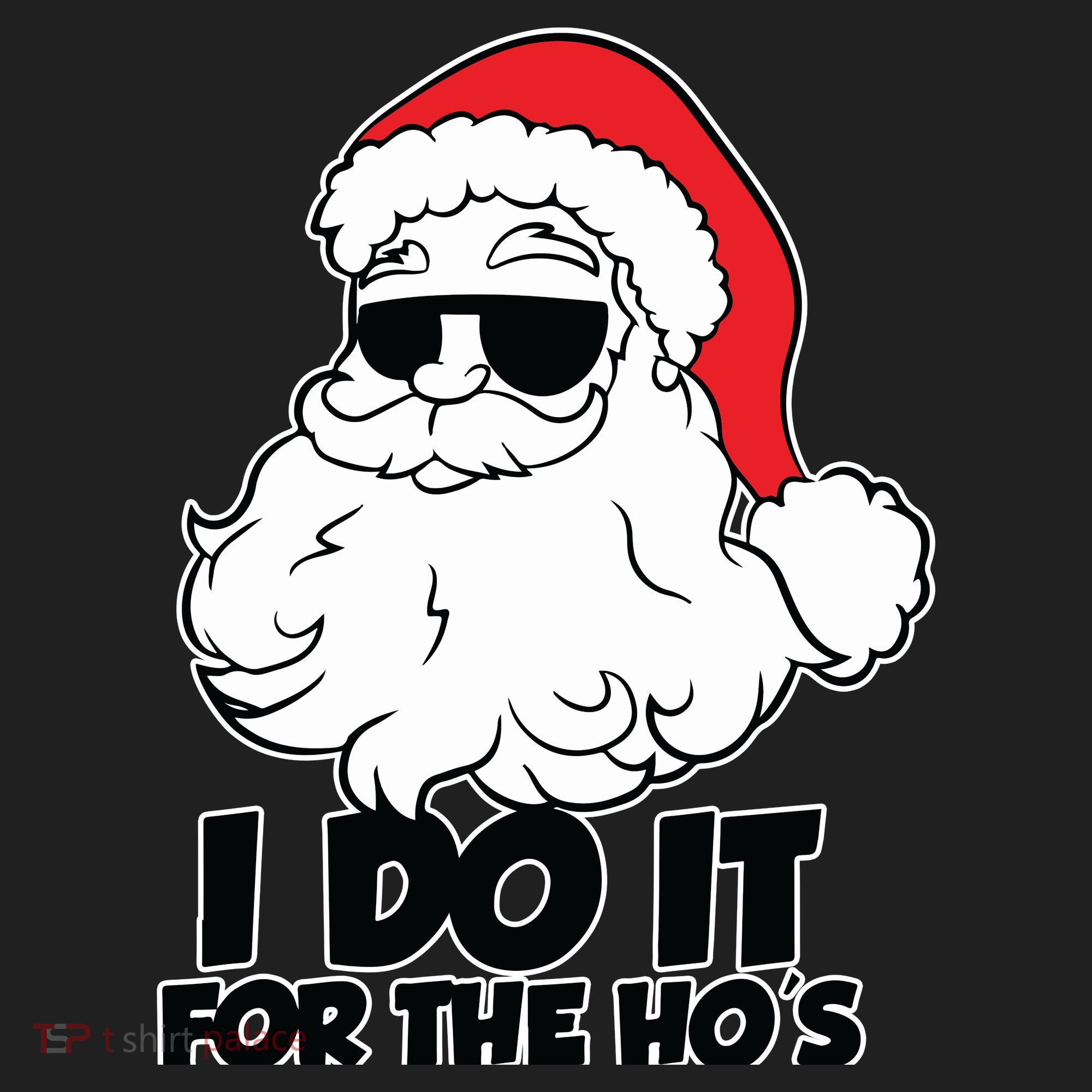 Christmas Santa Shirt I Do It For The Hos Ho Ho Ho Women's Sweatshirt