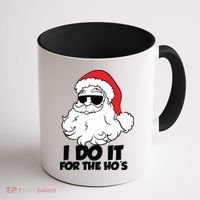 Christmas Santa Shirt I Do It For The Hos Ho Ho Ho Coffee Mug thumb 1