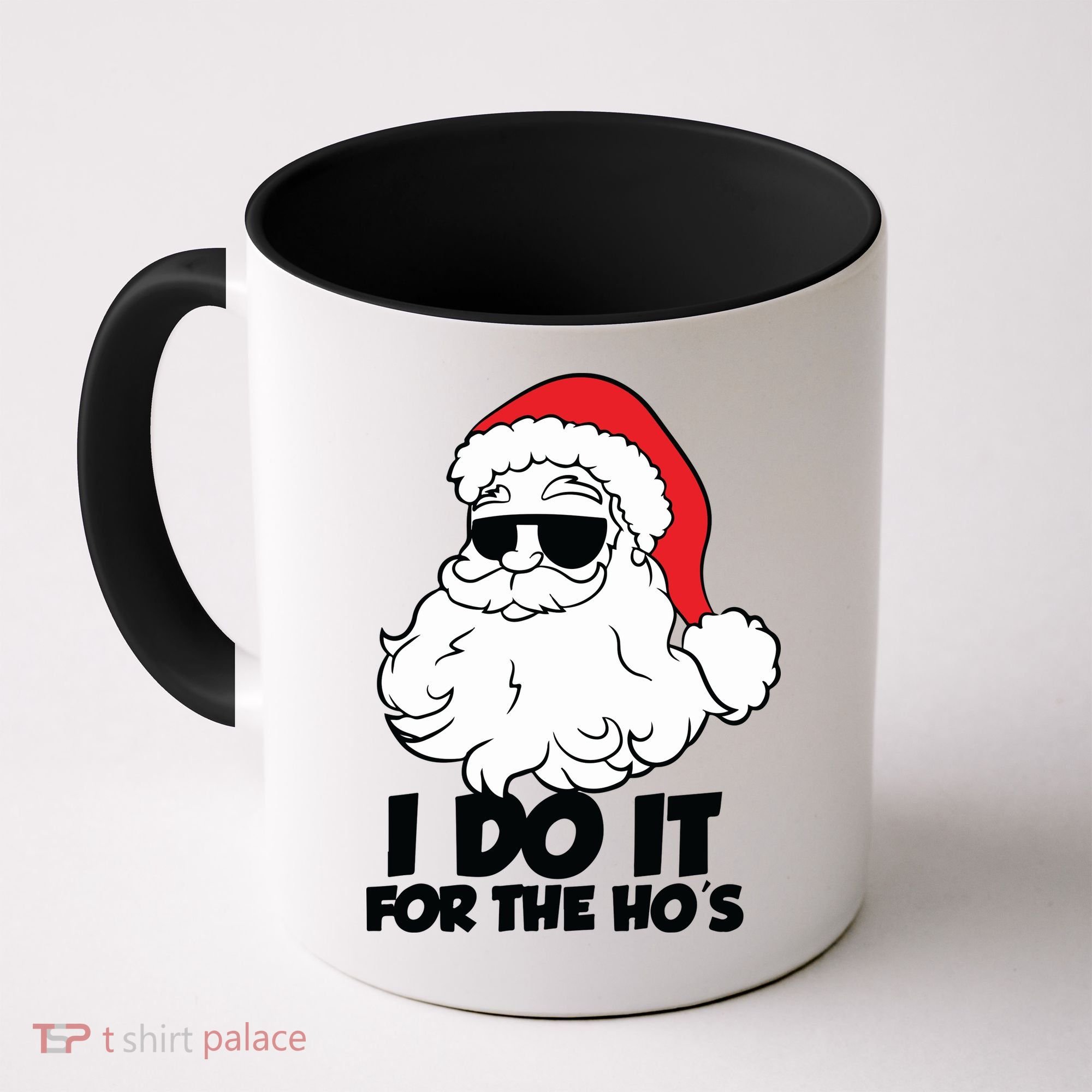 Christmas Santa Shirt I Do It For The Hos Ho Ho Ho Coffee Mug
