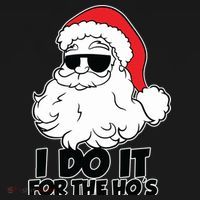 Christmas Santa Shirt I Do It For The Hos Ho Ho Ho Women's Hoodie thumb 2