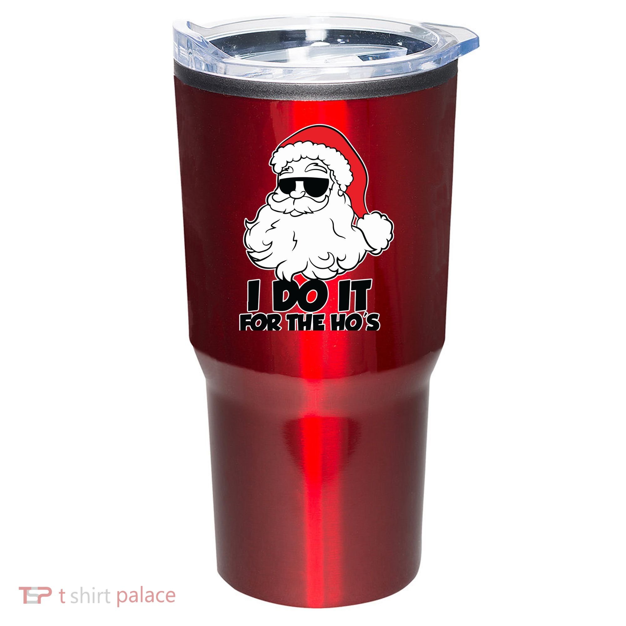 Christmas Santa Shirt I Do It For The Hos Ho Ho Ho Tumbler